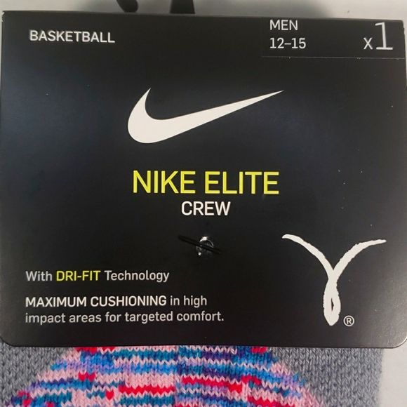 NWT Unisex Nike Elite Kay Yow Crew Socks - Picture 10 of 12